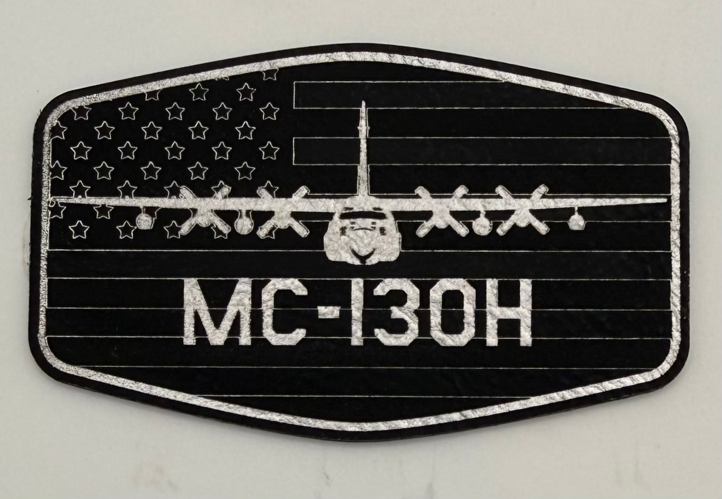 Custom Aviation Hat – Richardson 112 / 115 Engraved Leather Patch
