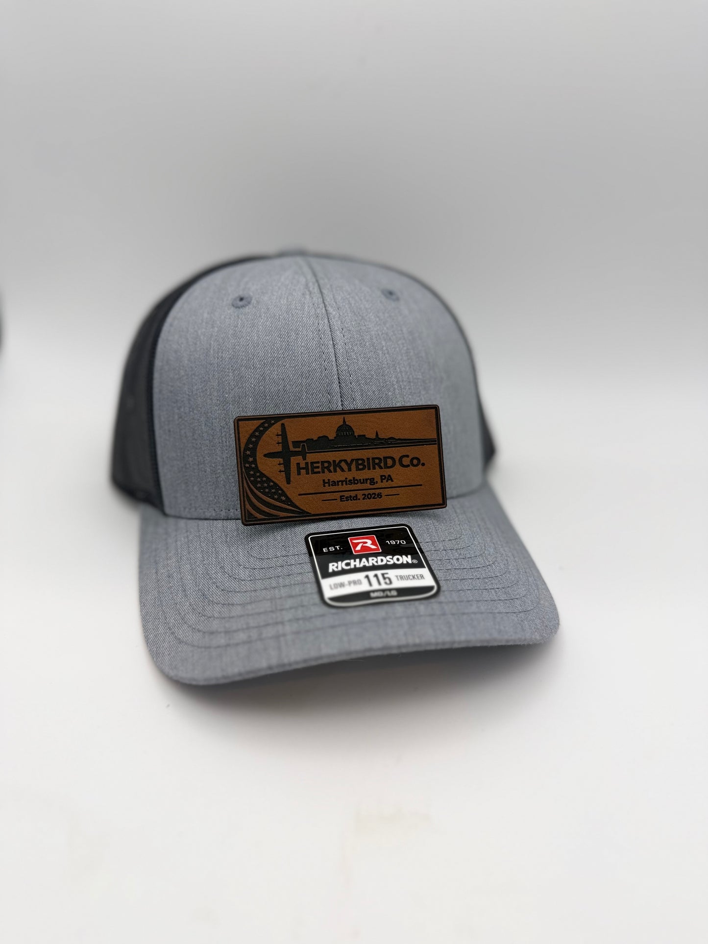 Custom Aviation Hat – Richardson 112 / 115 Engraved Leather Patch