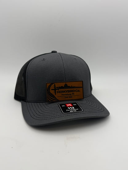 Custom Aviation Hat – Richardson 112 / 115 Engraved Leather Patch