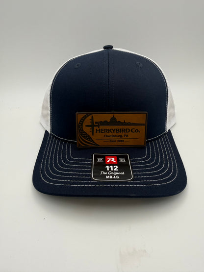 Custom Aviation Hat – Richardson 112 / 115 Engraved Leather Patch