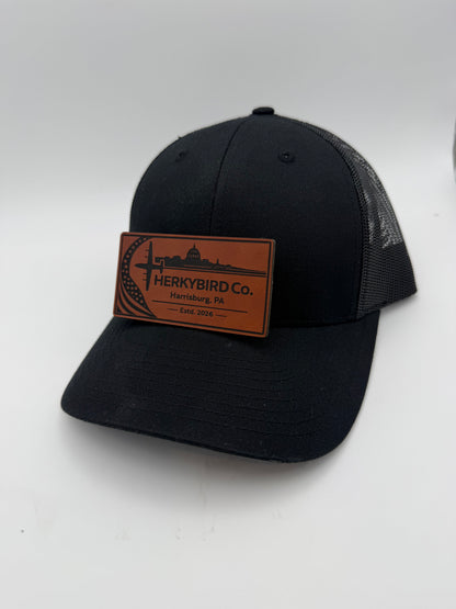 Custom Aviation Hat – Richardson 112 / 115 Engraved Leather Patch