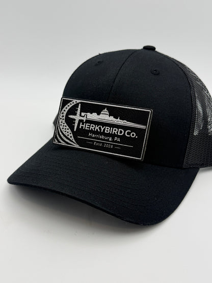 Custom Aviation Hat – Richardson 112 / 115 Engraved Leather Patch