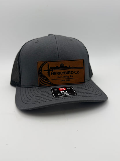 Custom Aviation Hat – Richardson 112 / 115 Engraved Leather Patch