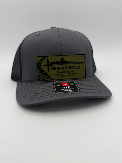Custom Aviation Hat – Richardson 112 / 115 Engraved Leather Patch