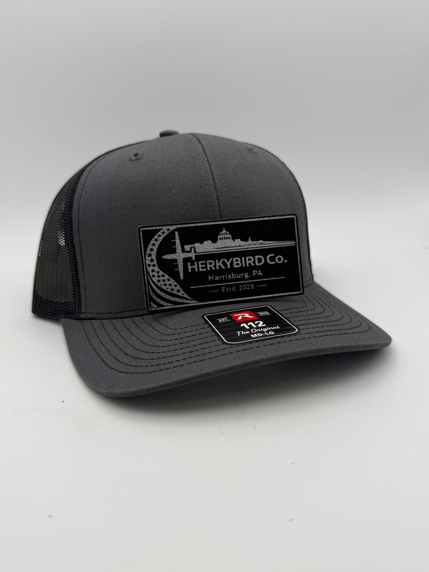 Custom Aviation Hat – Richardson 112 / 115 Engraved Leather Patch