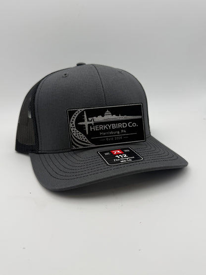 Custom Aviation Hat – Richardson 112 / 115 Engraved Leather Patch
