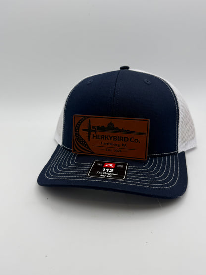 Custom Aviation Hat – Richardson 112 / 115 Engraved Leather Patch