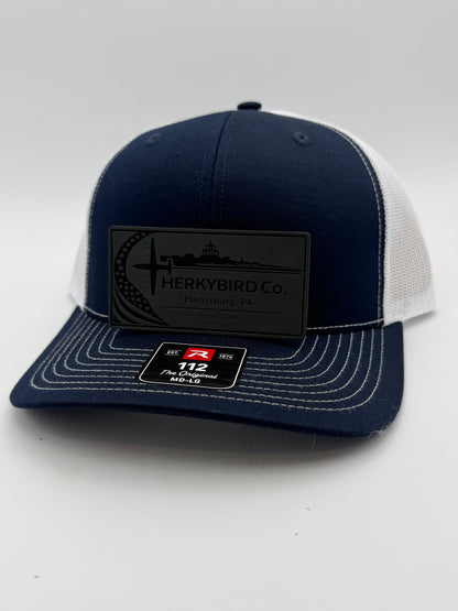 Custom Aviation Hat – Richardson 112 / 115 Engraved Leather Patch