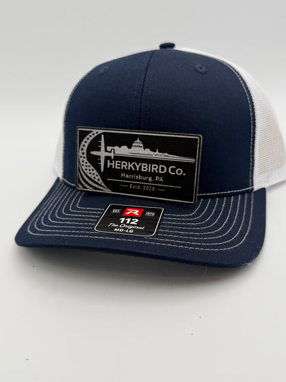 Custom Aviation Hat – Richardson 112 / 115 Engraved Leather Patch