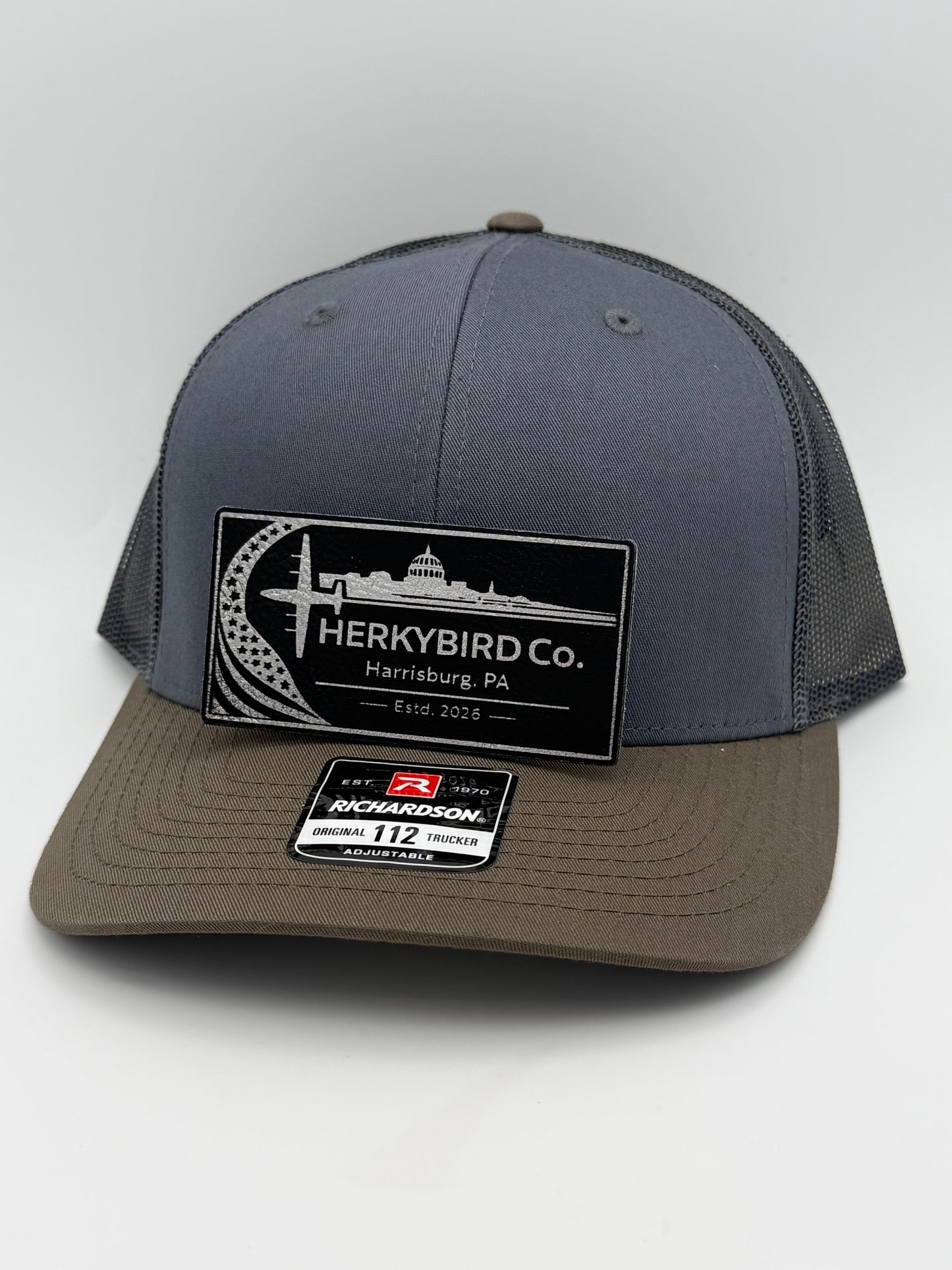 Custom Aviation Hat – Richardson 112 / 115 Engraved Leather Patch