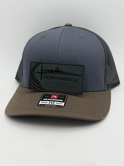 Custom Aviation Hat – Richardson 112 / 115 Engraved Leather Patch