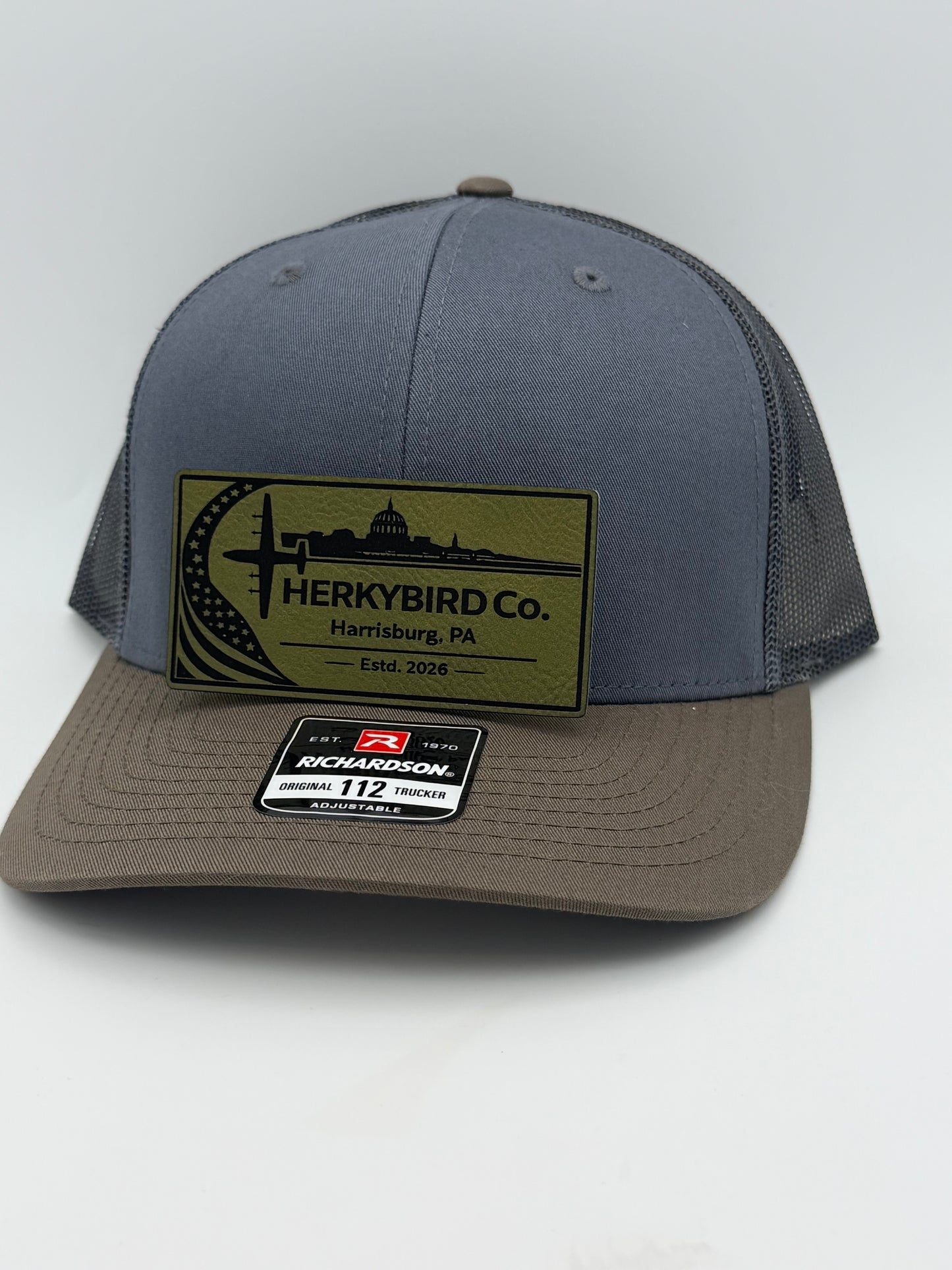 Custom Aviation Hat – Richardson 112 / 115 Engraved Leather Patch