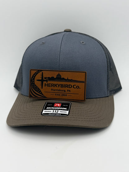 Custom Aviation Hat – Richardson 112 / 115 Engraved Leather Patch