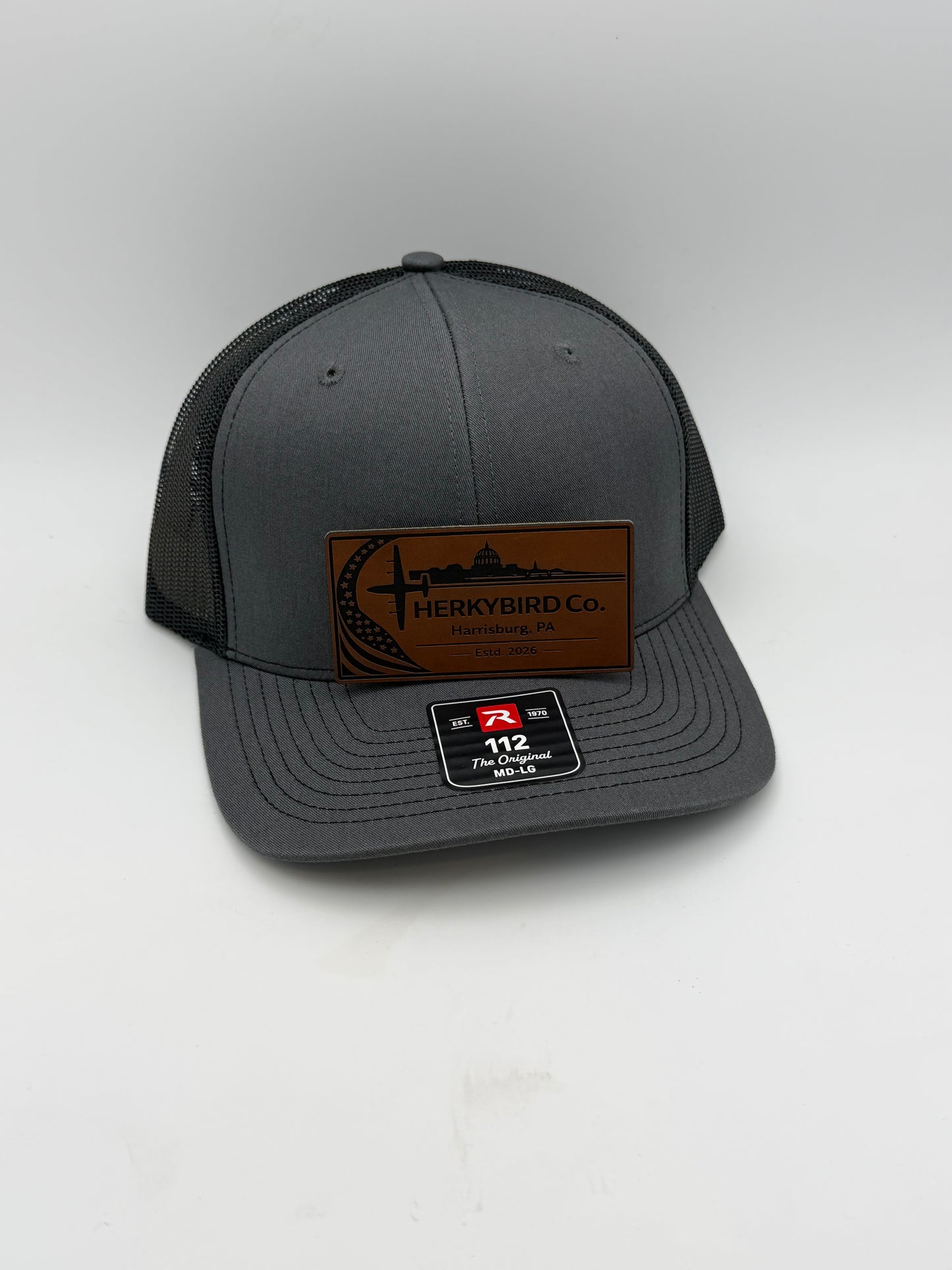 Custom Aviation Hat – Richardson 112 / 115 Engraved Leather Patch
