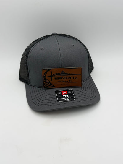 Custom Aviation Hat – Richardson 112 / 115 Engraved Leather Patch
