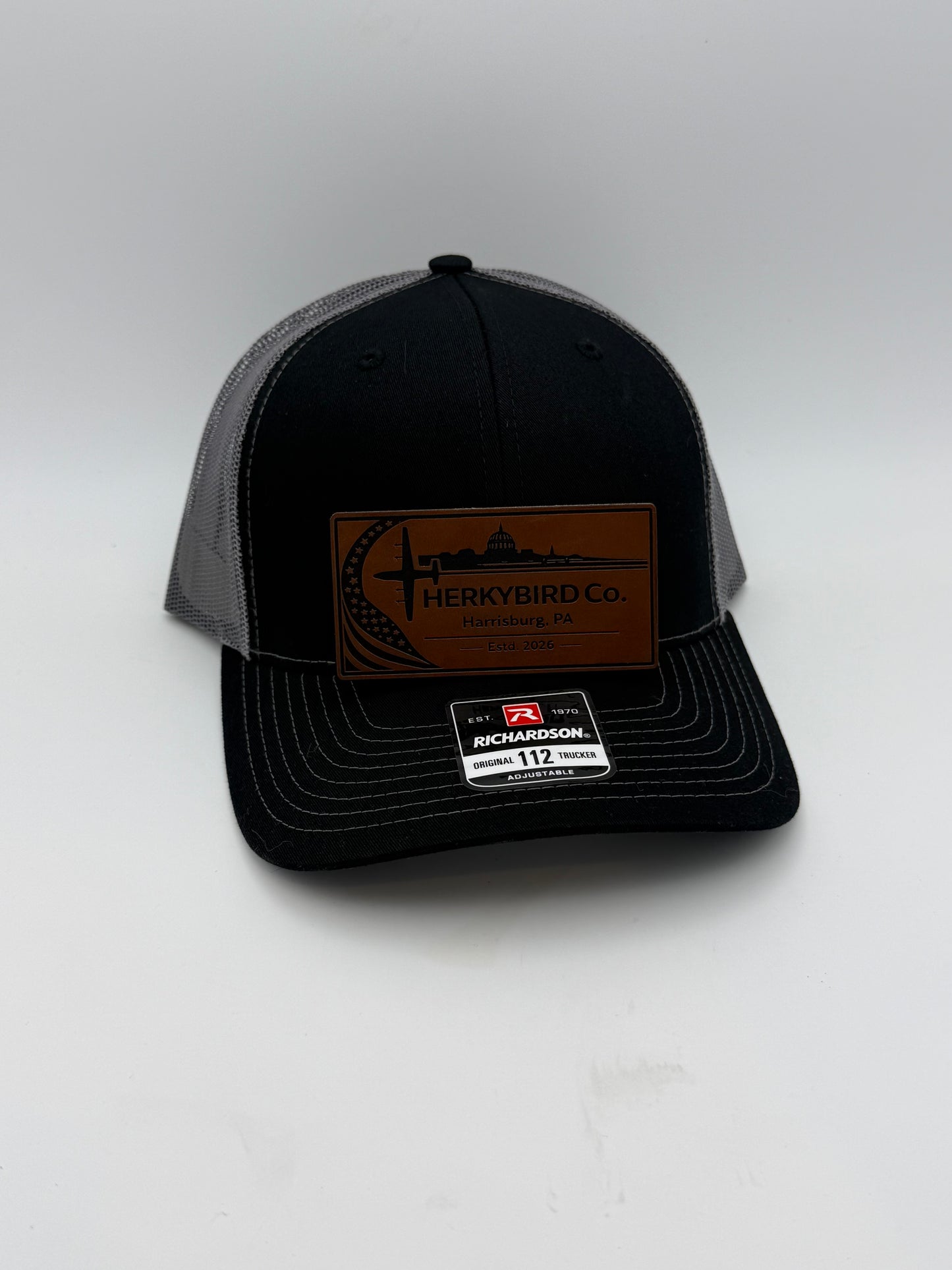 Custom Aviation Hat – Richardson 112 / 115 Engraved Leather Patch