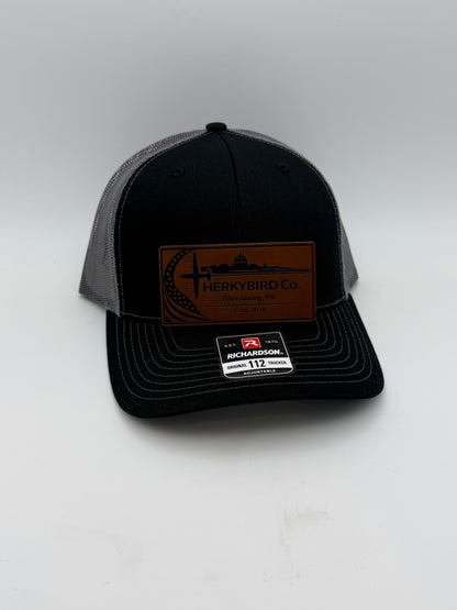 Custom Aviation Hat – Richardson 112 / 115 Engraved Leather Patch