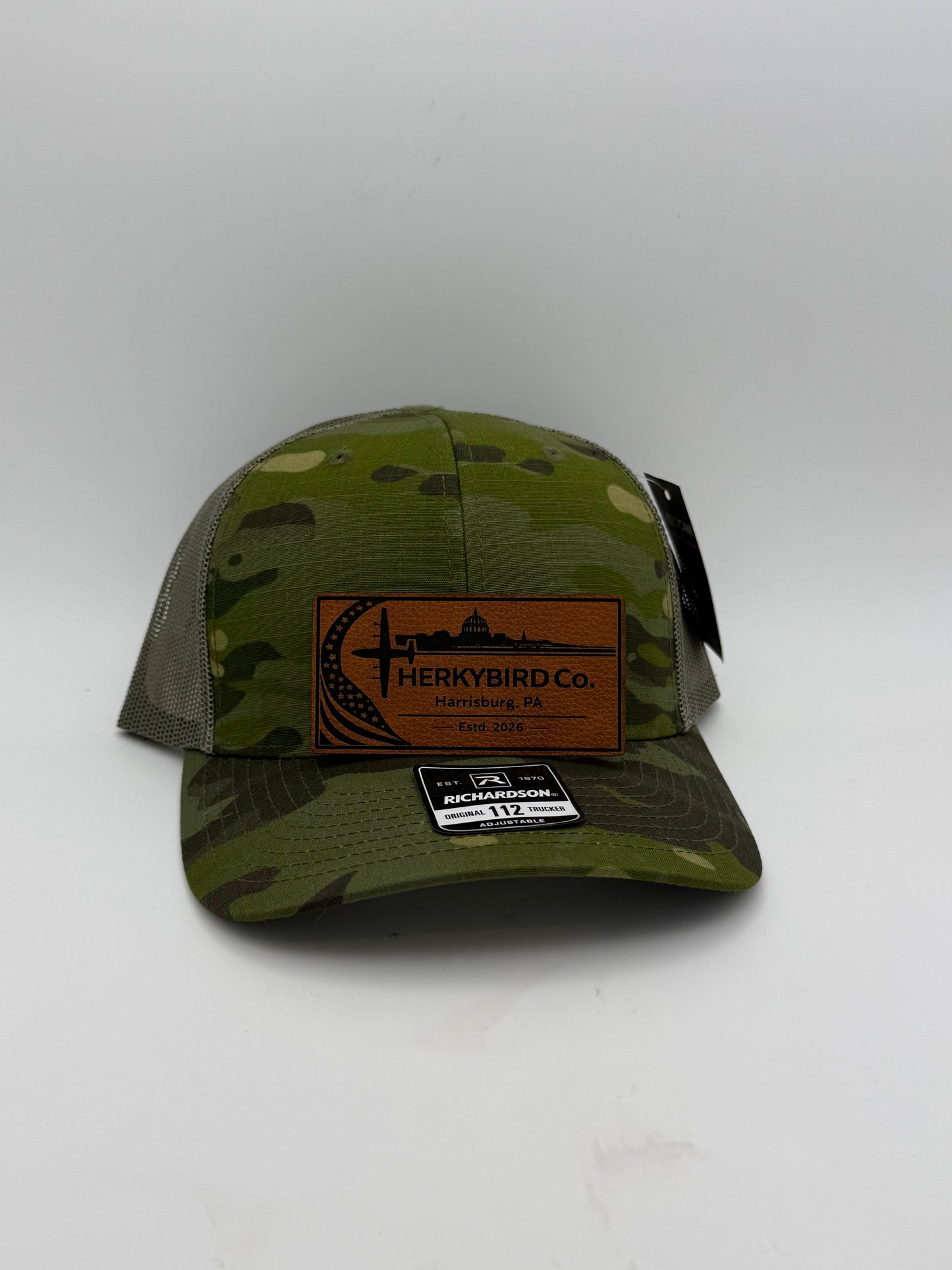 Custom Aviation Hat – Richardson 112 / 115 Engraved Leather Patch