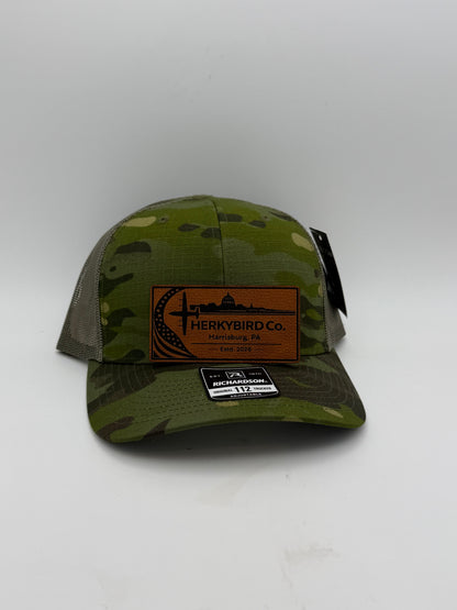 Custom Aviation Hat – Richardson 112 / 115 Engraved Leather Patch