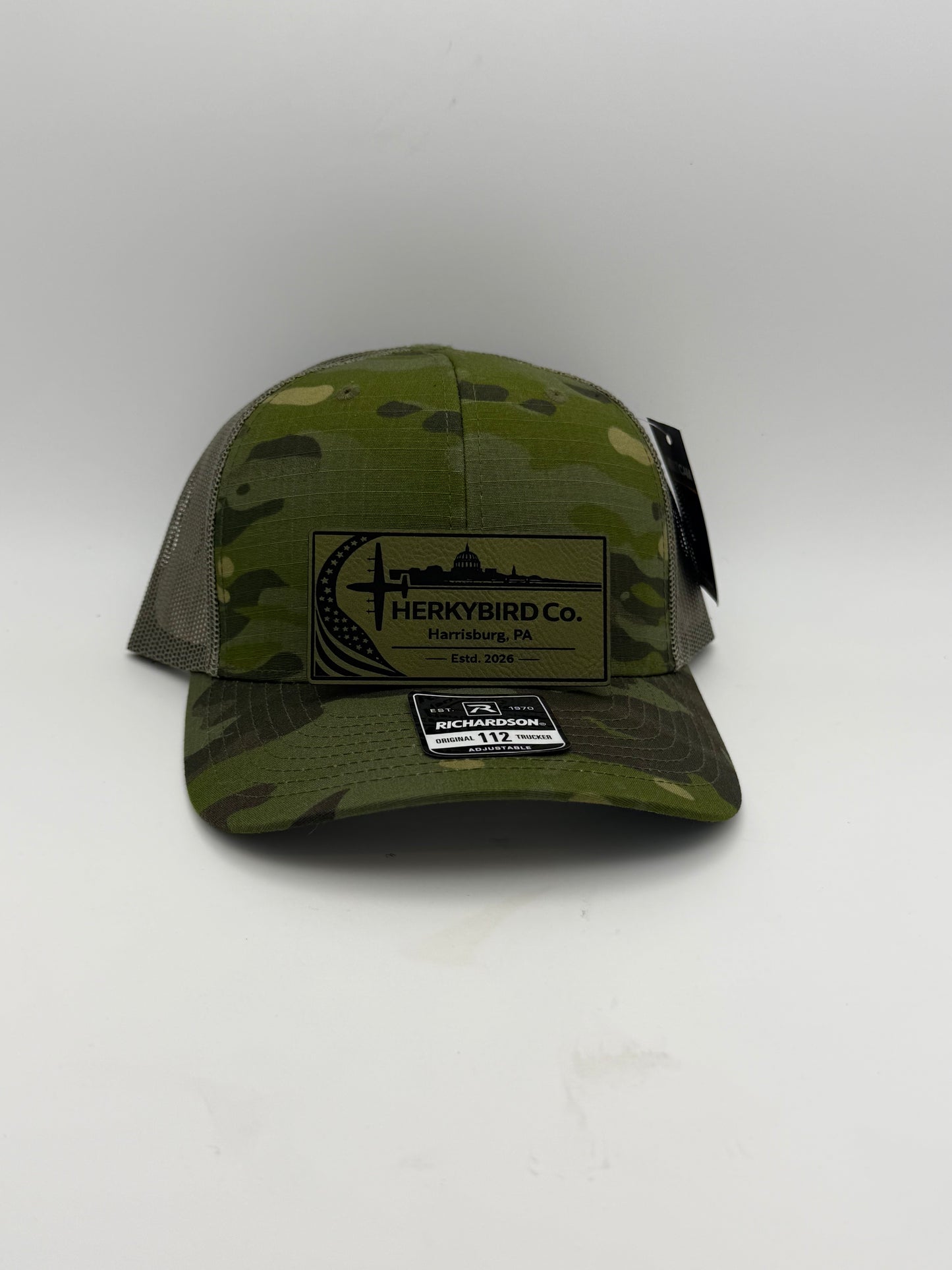 Custom Aviation Hat – Richardson 112 / 115 Engraved Leather Patch