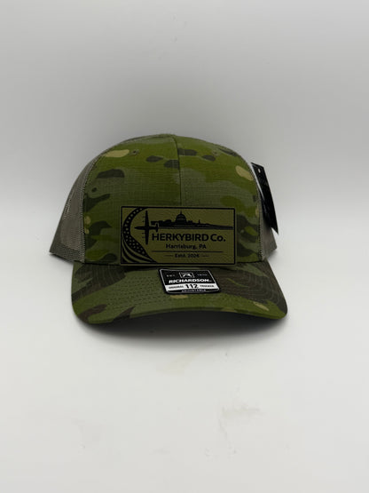 Custom Aviation Hat – Richardson 112 / 115 Engraved Leather Patch