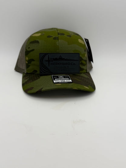 Custom Aviation Hat – Richardson 112 / 115 Engraved Leather Patch