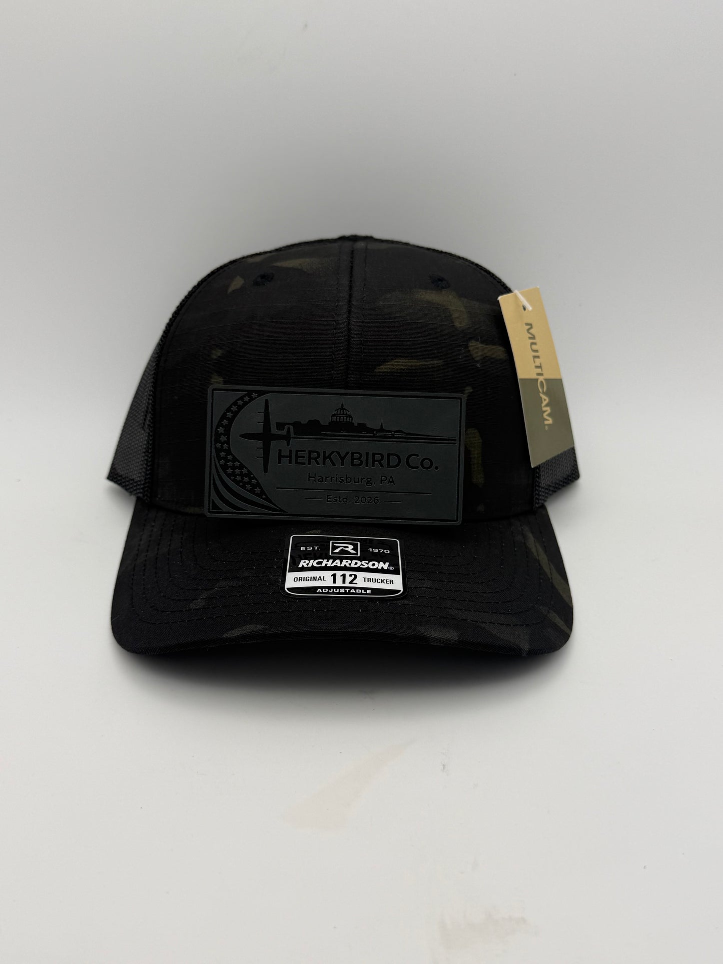 Custom Aviation Hat – Richardson 112 / 115 Engraved Leather Patch