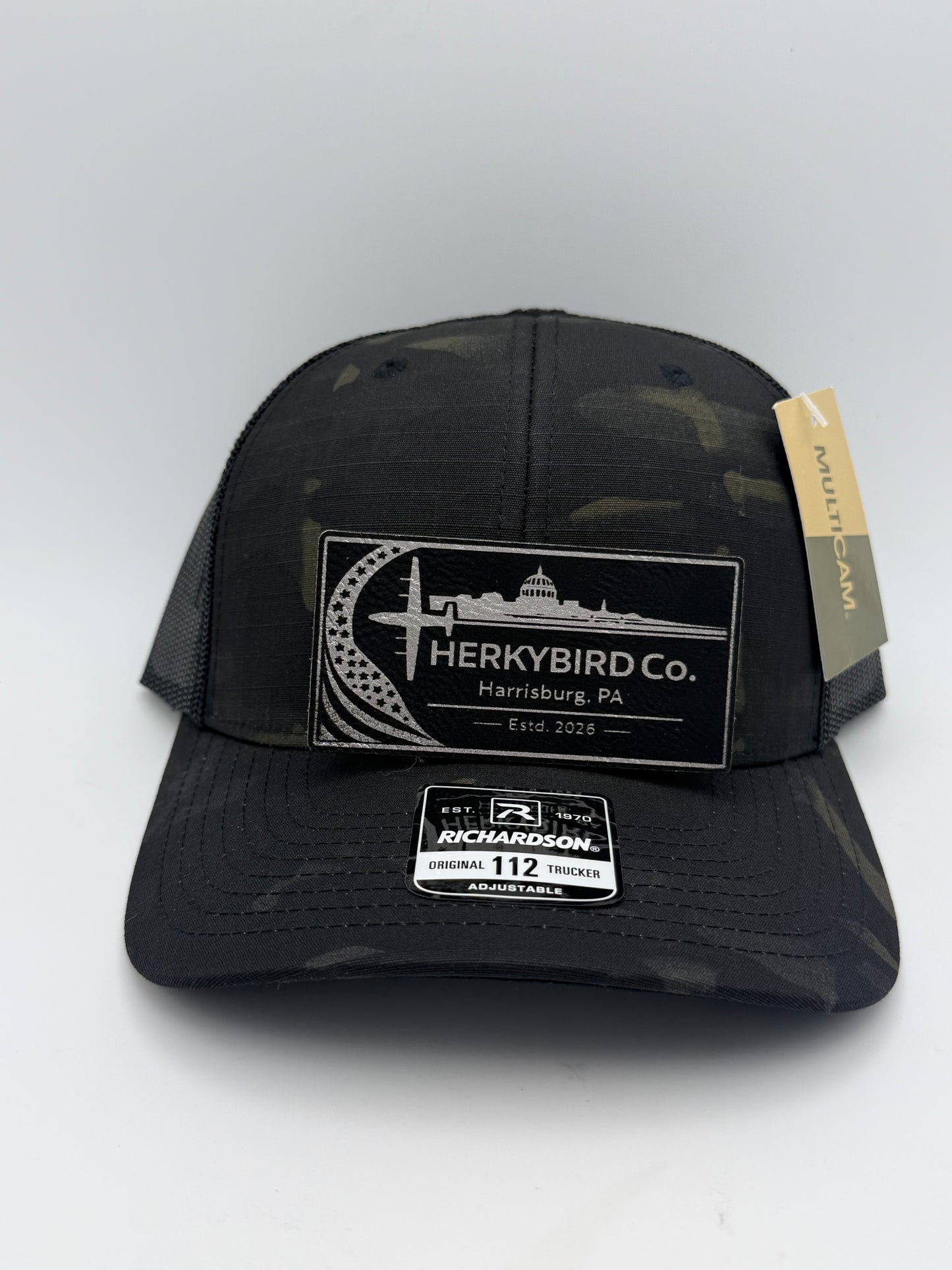 Custom Aviation Hat – Richardson 112 / 115 Engraved Leather Patch
