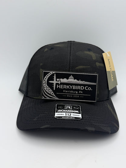 Custom Aviation Hat – Richardson 112 / 115 Engraved Leather Patch