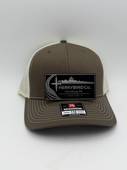 Custom Aviation Hat – Richardson 112 / 115 Engraved Leather Patch
