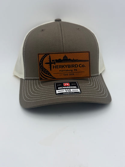 Custom Aviation Hat – Richardson 112 / 115 Engraved Leather Patch