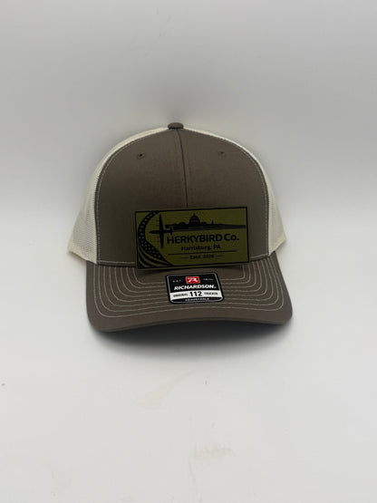 Custom Aviation Hat – Richardson 112 / 115 Engraved Leather Patch