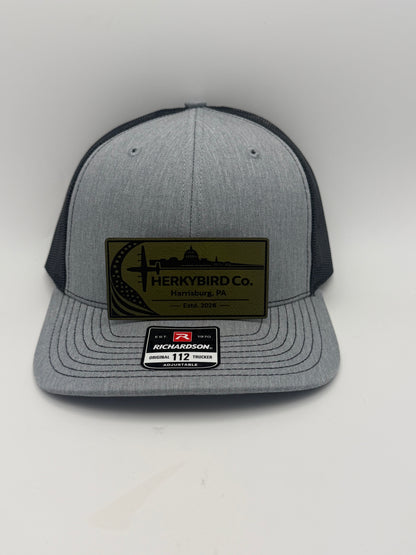 Custom Aviation Hat – Richardson 112 / 115 Engraved Leather Patch