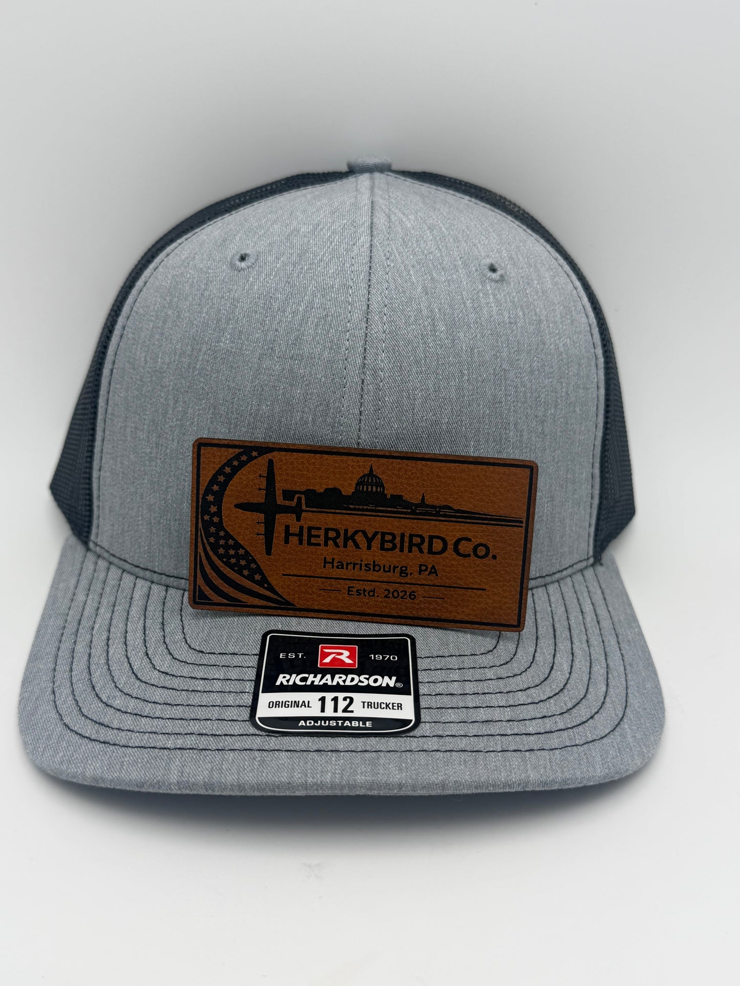 Custom Aviation Hat – Richardson 112 / 115 Engraved Leather Patch