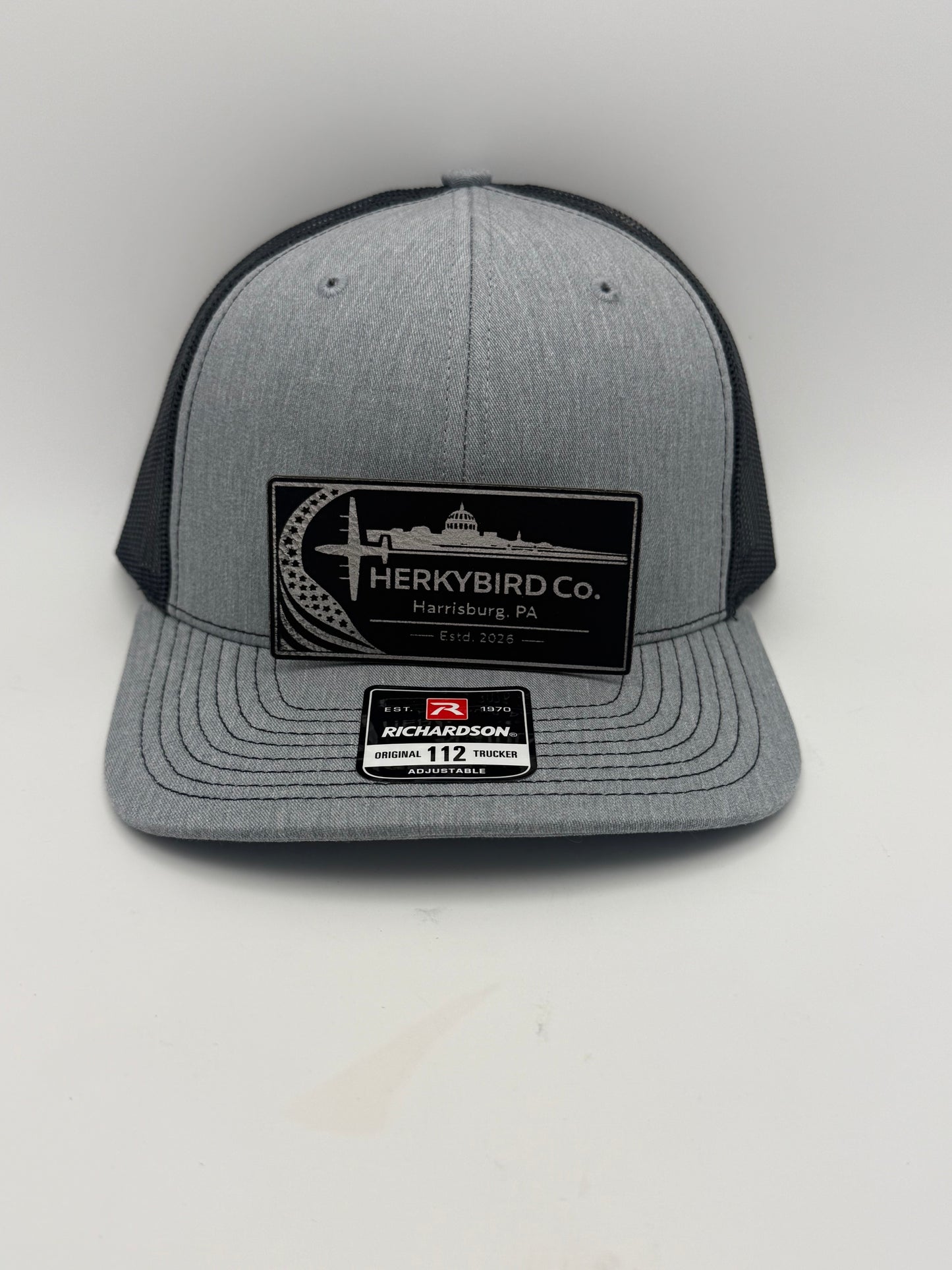 Custom Aviation Hat – Richardson 112 / 115 Engraved Leather Patch