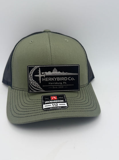 Custom Aviation Hat – Richardson 112 / 115 Engraved Leather Patch