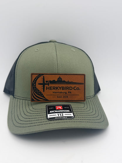 Custom Aviation Hat – Richardson 112 / 115 Engraved Leather Patch