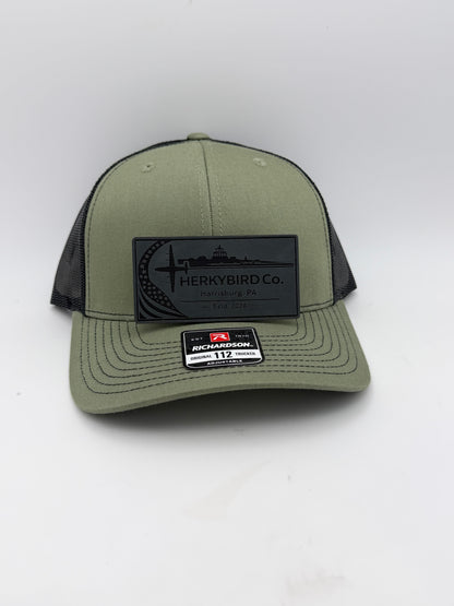 Custom Aviation Hat – Richardson 112 / 115 Engraved Leather Patch