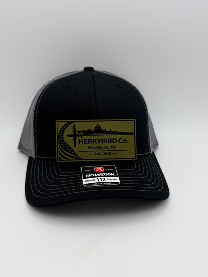 Custom Aviation Hat – Richardson 112 / 115 Engraved Leather Patch