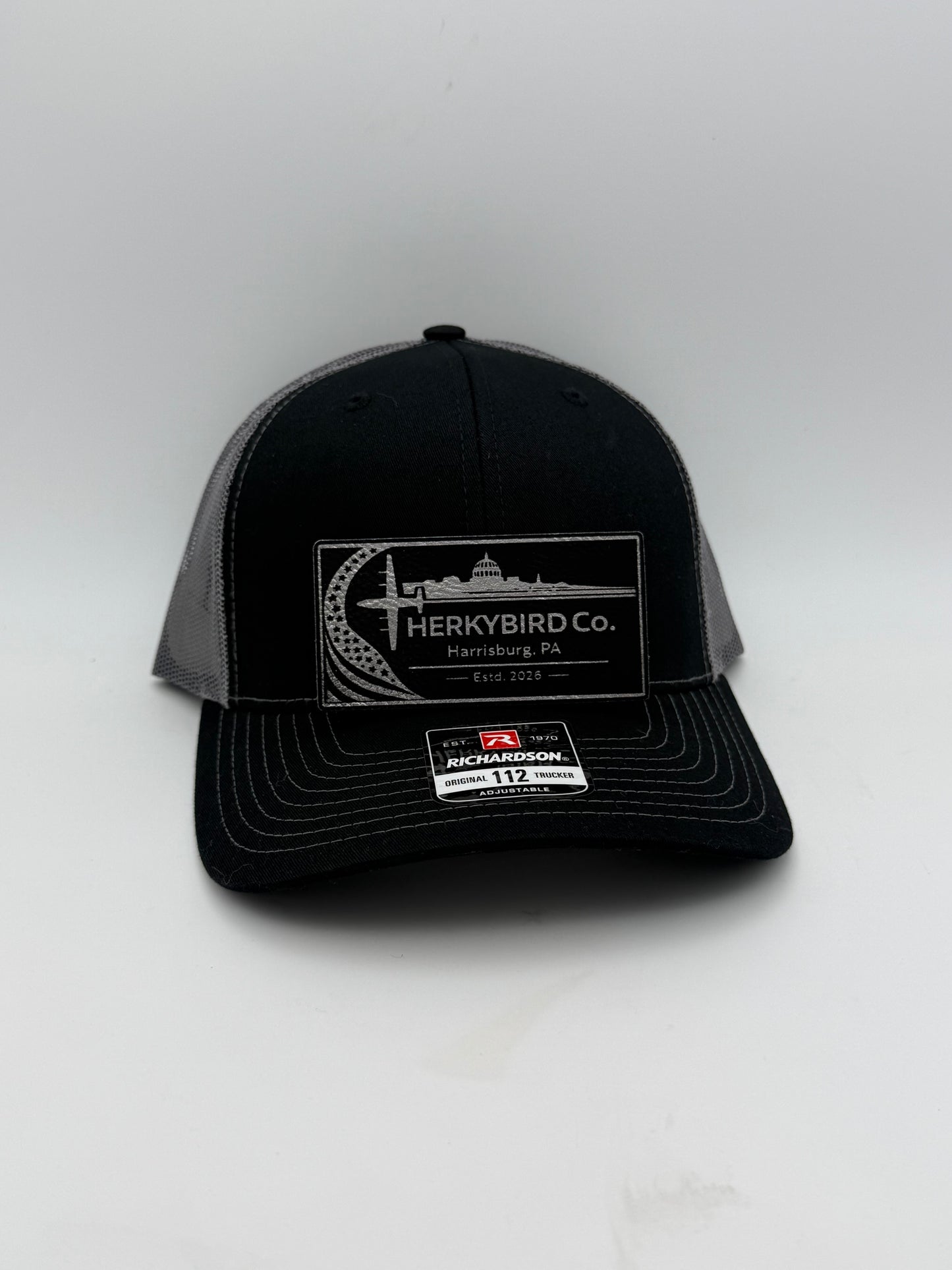 Custom Aviation Hat – Richardson 112 / 115 Engraved Leather Patch