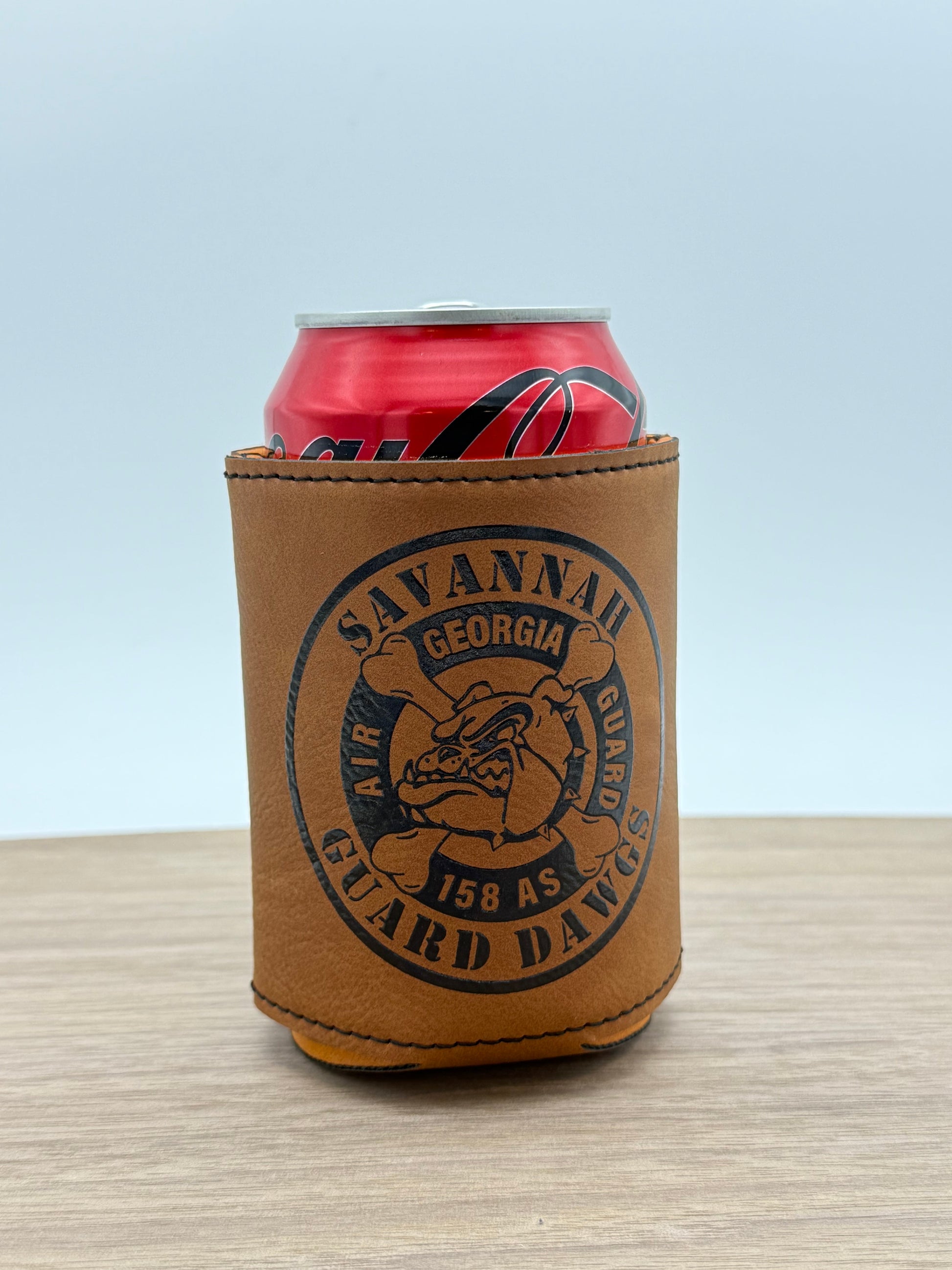C-130J Prop Can Cooler — Laser-Engraved Leatherette