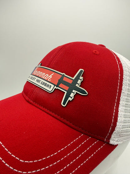 165th AW Savannah C-130J Squadron Tail Flash HAT - UV Leatherette Squadron Tail Flash