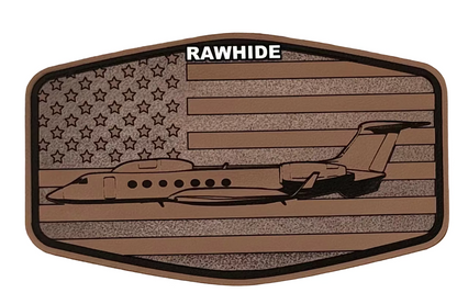 C-37/G550 (HALO) FLAG Patch Hat — Laser-Engraved Leatherette