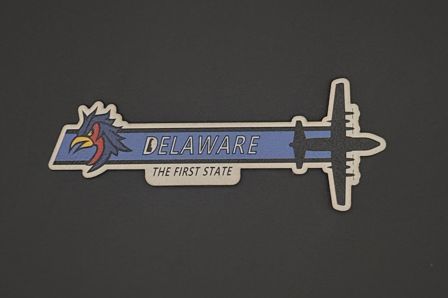 Delaware ANG C-130H Squadron Tail Flash HAT- UV Leatherette