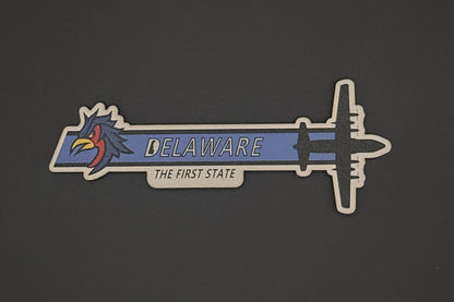 Delaware ANG C-130H Squadron Tail Flash HAT- UV Leatherette