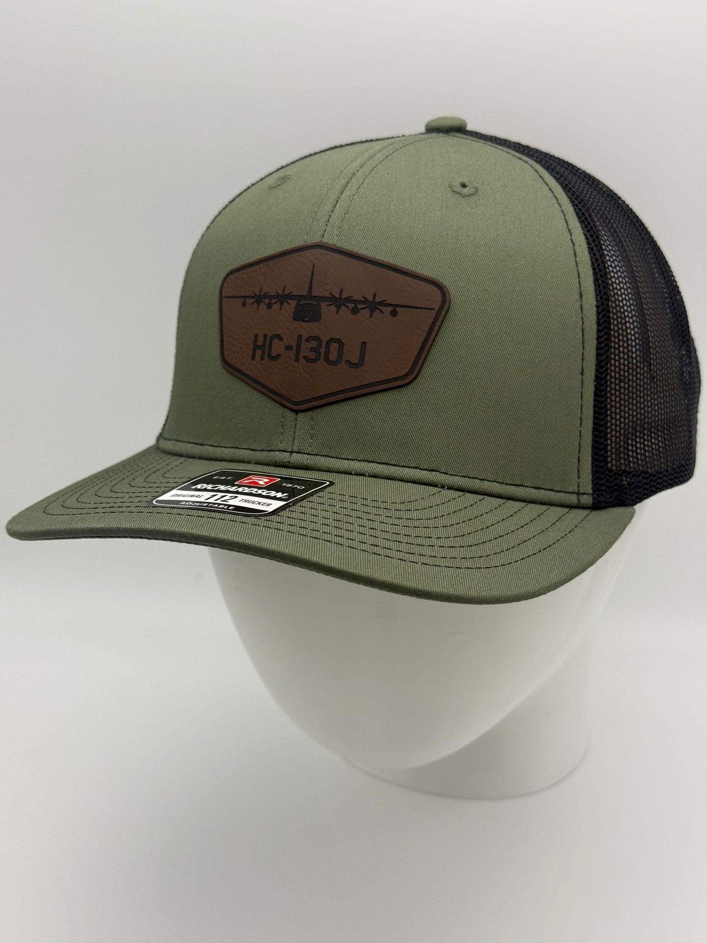 HC-130J Combat King II laser-engraved leatherette patch hat