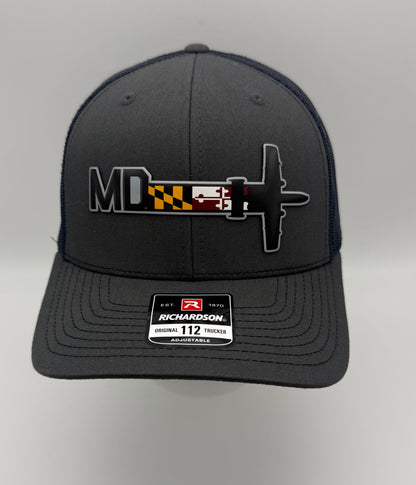 Maryland ANG A-10 Warthog Tail Flash HAT – UV Leatherette