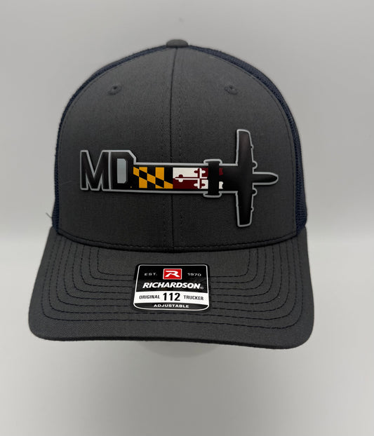 Maryland ANG A-10 Warthog Tail Flash HAT – UV Leatherette