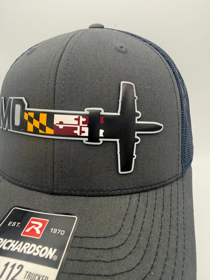 Maryland ANG A-10 Warthog Tail Flash HAT – UV Leatherette