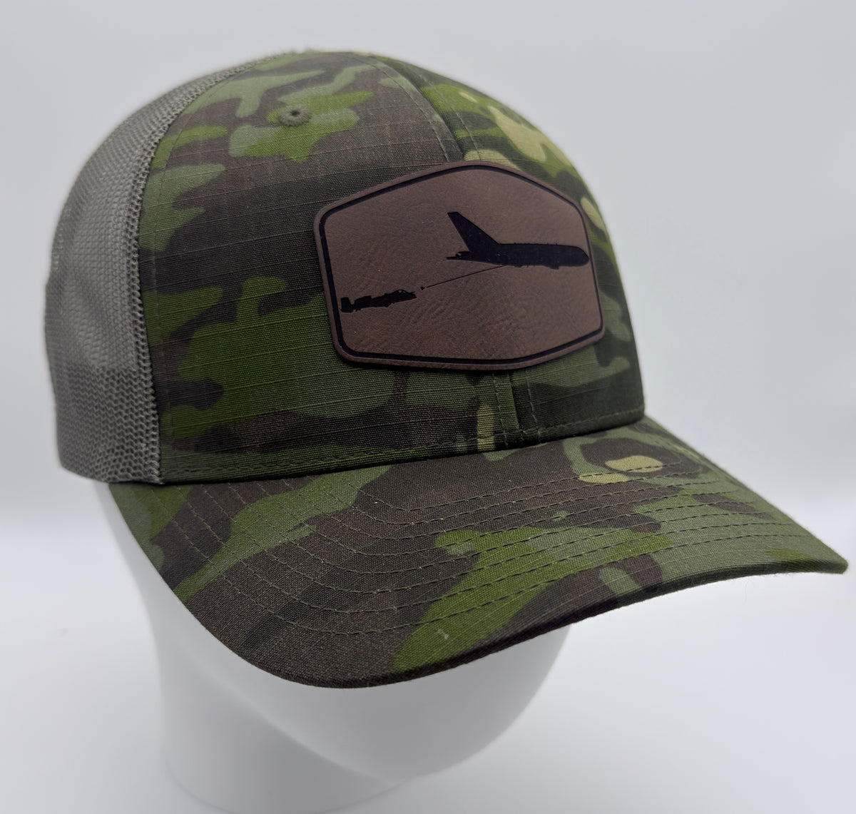 Custom Air Refueling Patch Hat – Your Tanker, Your Receiver | Laser Engraved Leatherette